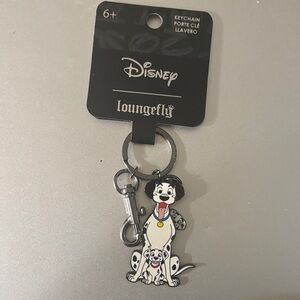 Loungefly Disney Dalmatian Keychain - Black, White, Red, Yellow